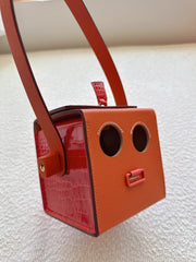 Hermes - Petit H Robot Orange Madame & Geranium Shiny Alligator Ghw 2026
