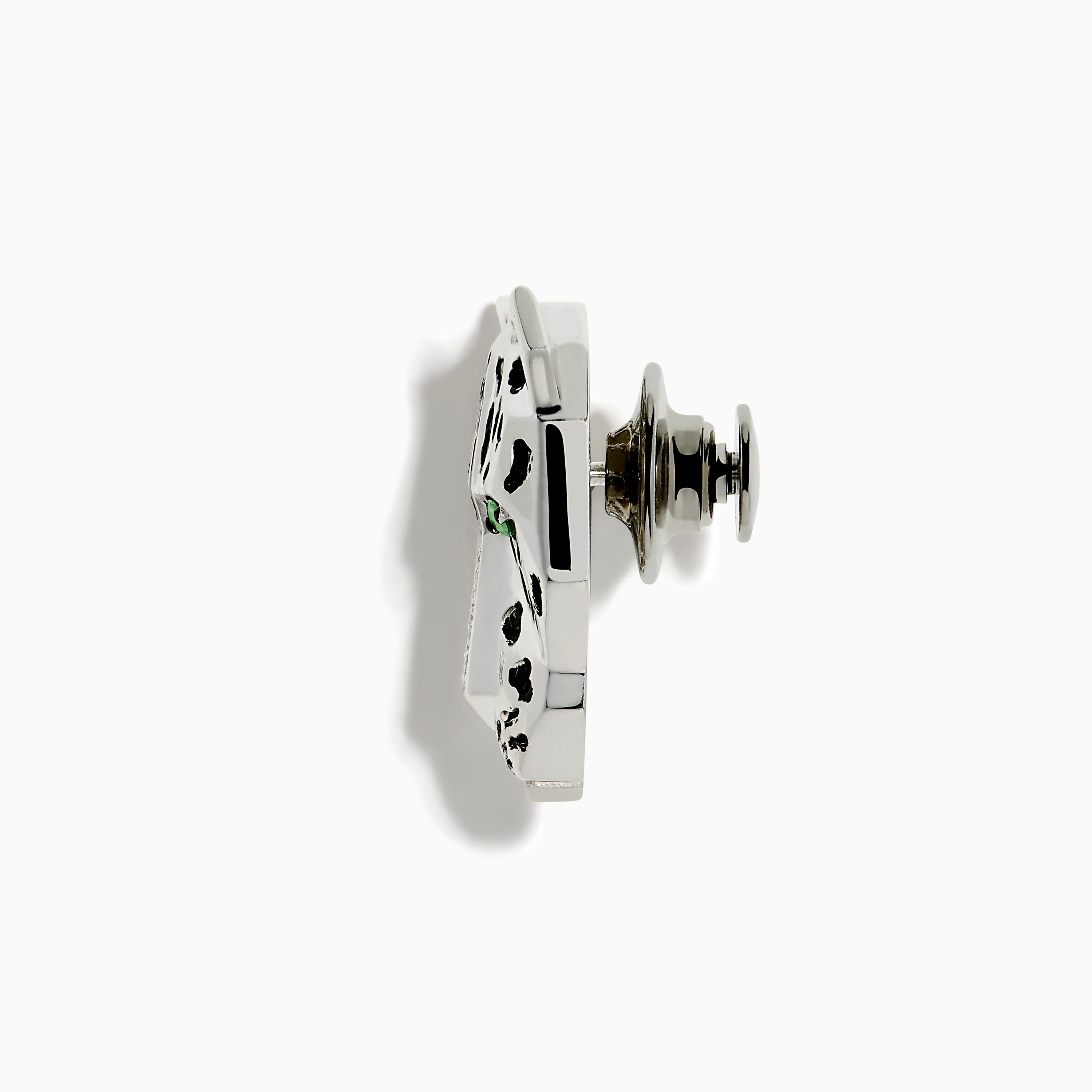 EF - Signature Silver Diamond and Emerald Panther Pin