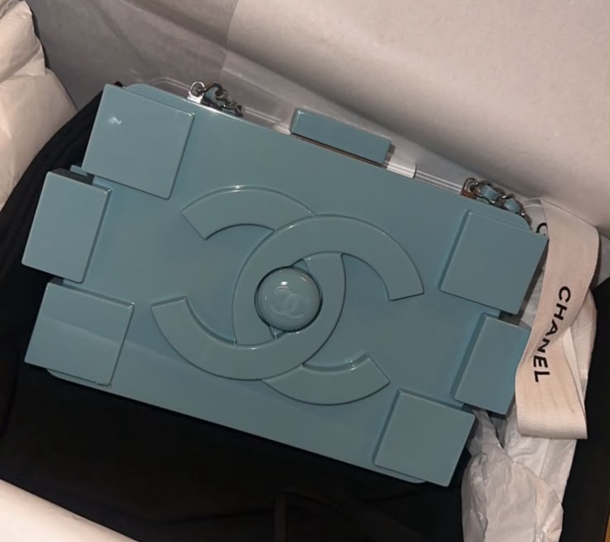 Chanel - blue lego bag- limited edition