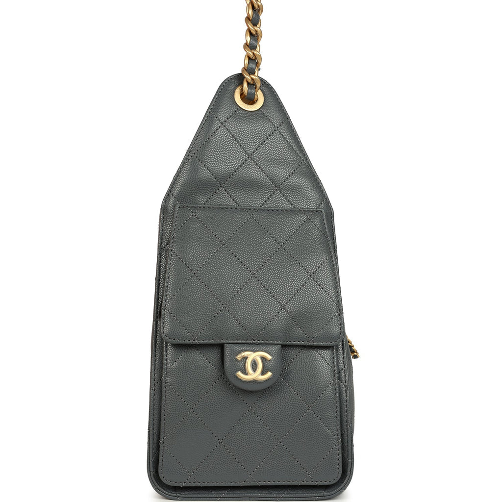 Chanel- small Hobo bag 25 - dark grey ( limited edition color)