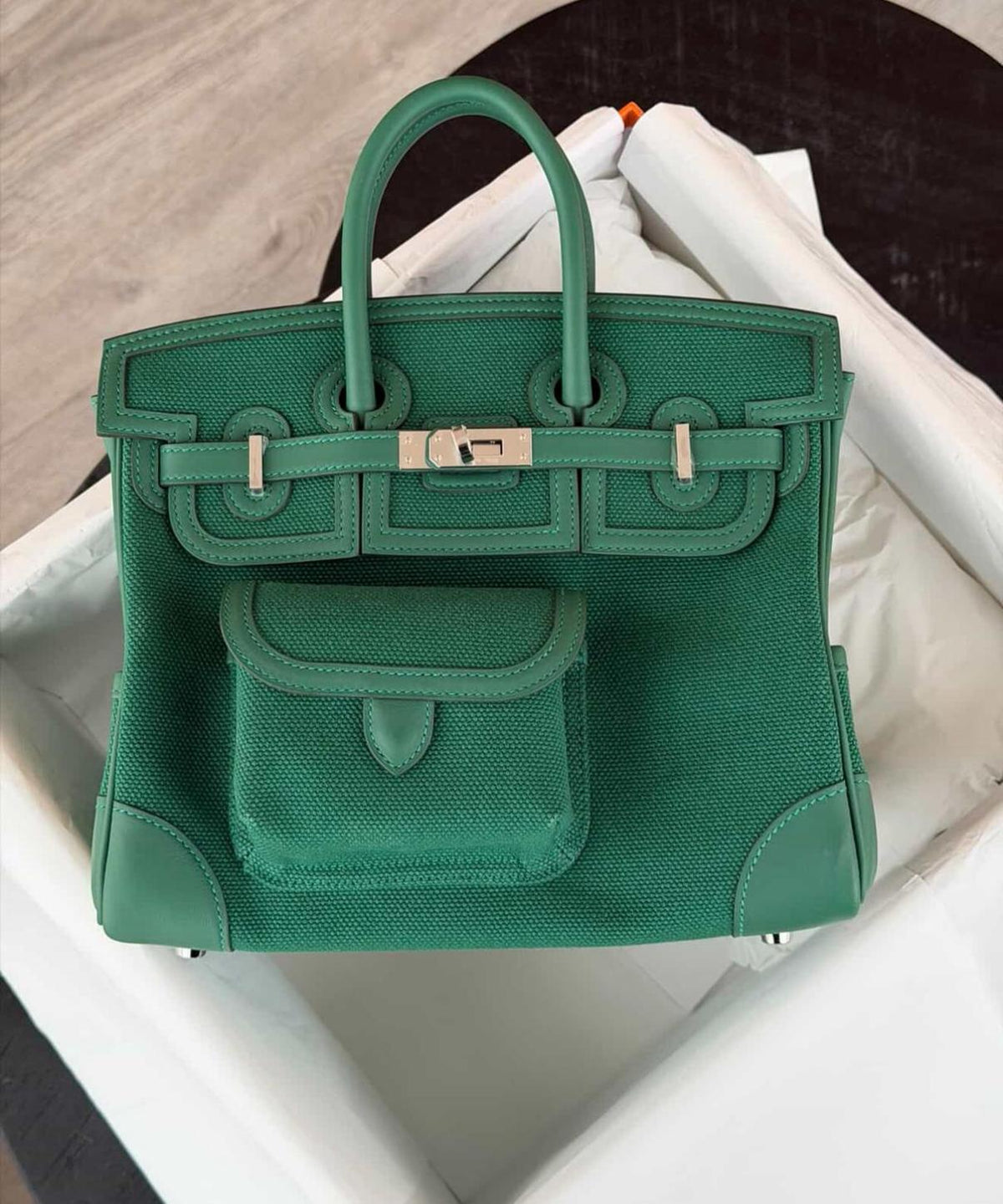 Hermes - birkin Cargo 25 - Vert moyen