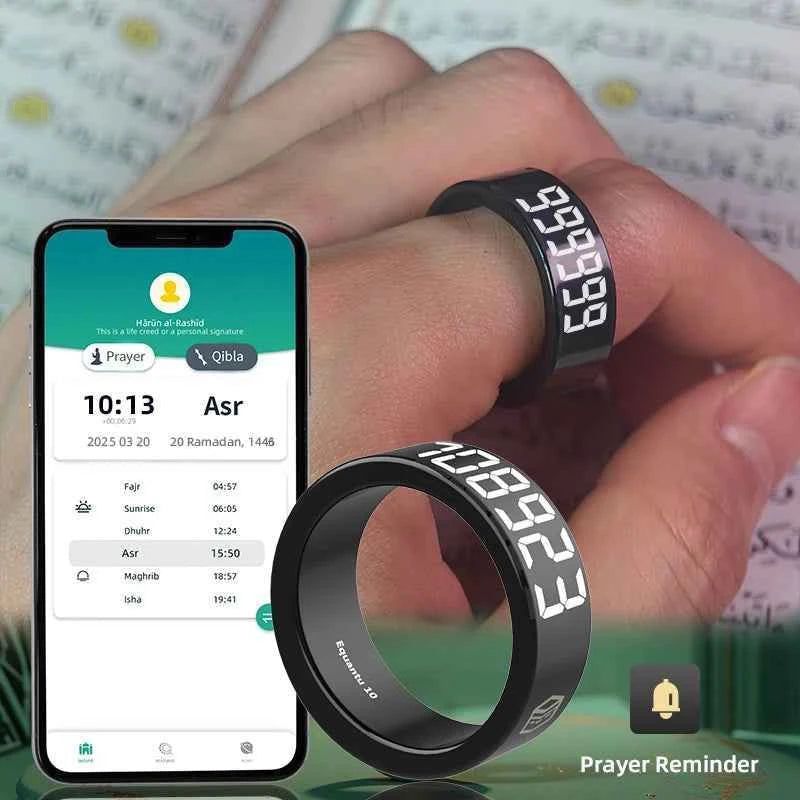 Zikr Ring - smart tasbeeh counter & prayers time - one size
