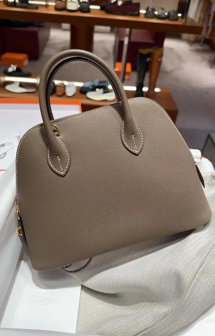 Hermes - Etoupe Epsom Bolide size  25 Gold Hardware
