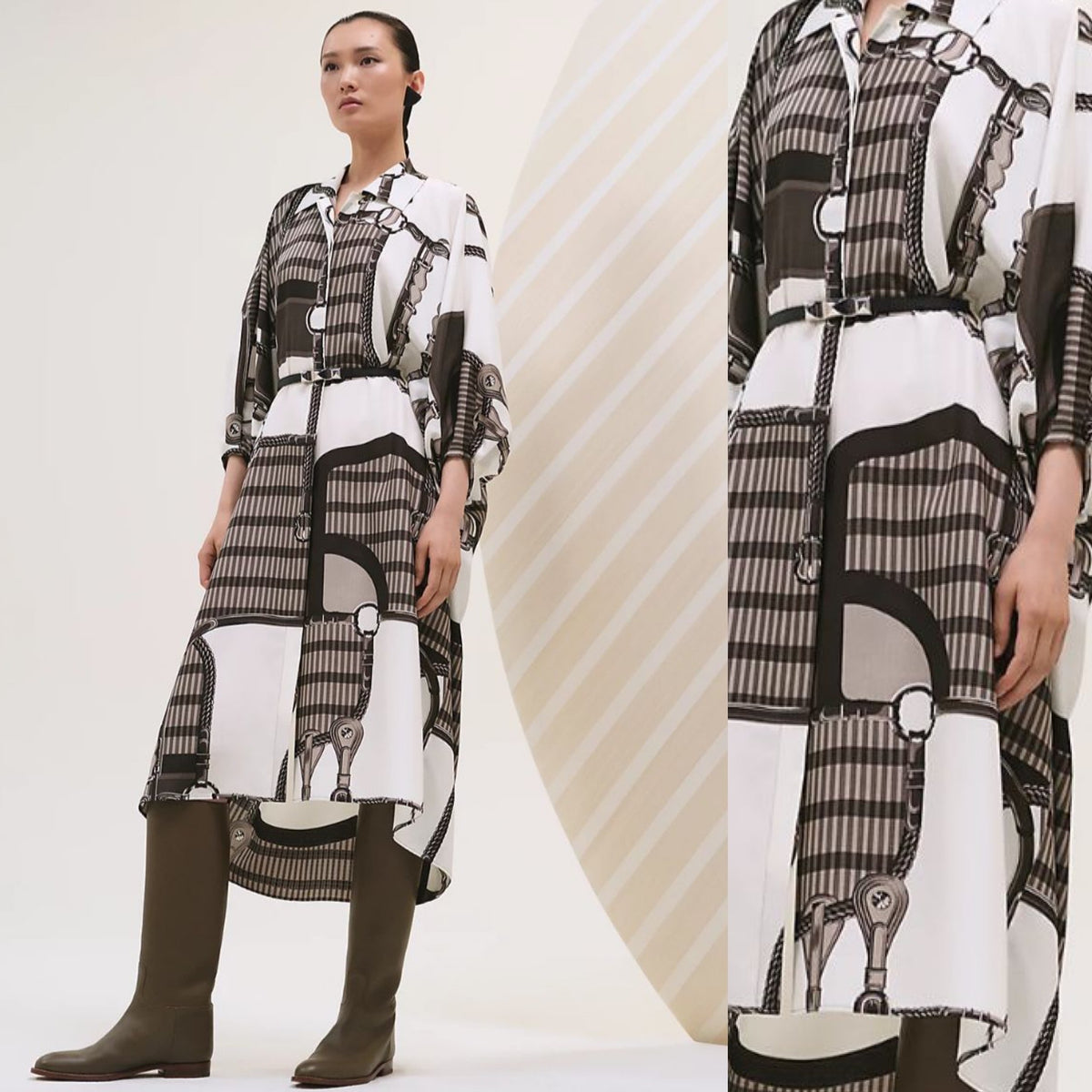 Hermes - caftan dress size 38