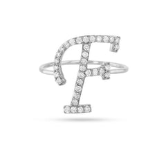 Panacheous jewelry- white gold & Diamond  F ring