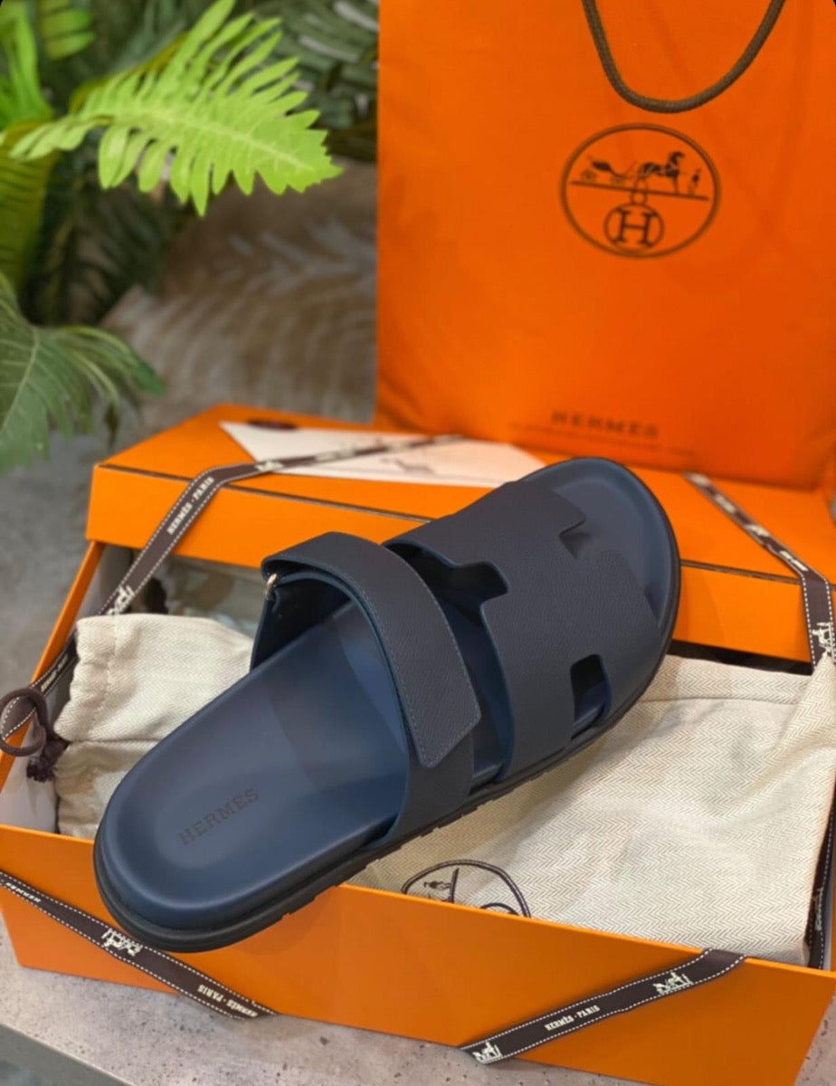 Hermes - new sandal in calfskin with rubber sole size 44