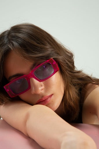 Vest on a couch - CLASSIC FRANCA SUNNIES -Hot Pink Acetate