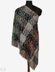 Dark Diva - Check Jaldaar Pashmina Stole